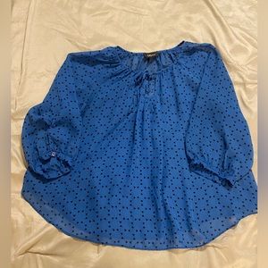 Iz Byer 100% polyester tie front blouse size XL